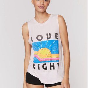 Spiritual Gangster Love Light Muscle Tank, Size XS
